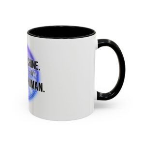 Alternative view of Accent Mug — "Tax the Machine. Fund the Human." Progressive Tech Justice Coffee Mug