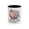 Coffee Mug — "Held Together by Vibes & Duct Tape" Cute Piggy Gift